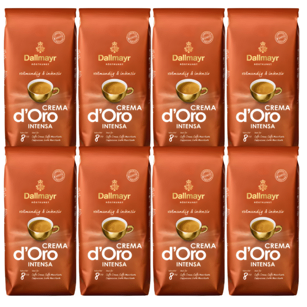 Kawa Ziarnista Dallmayr Crema D'oro Intensa 1Kg Czerwona