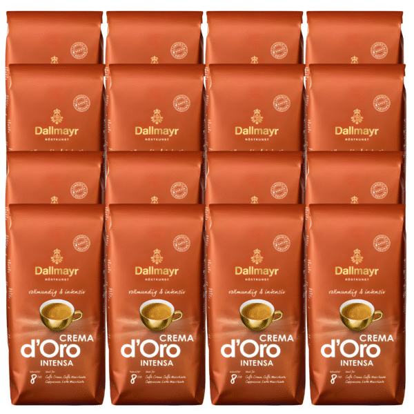 Kawa Ziarnista Dallmayr Crema D'oro Intensa 1Kg Czerwona
